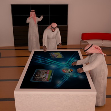 largest interactive multitouch table 84 4k