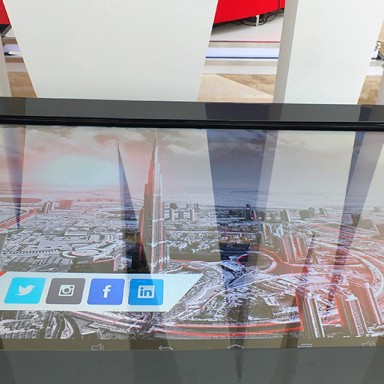 transparent screens full integrated solution 4k multitouch