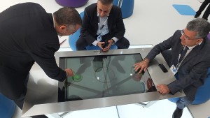 largest 4k interactive transparent multi touch table