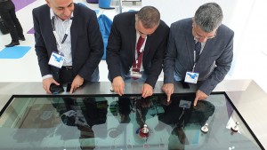 largest 4k interactive transparent multi touch table